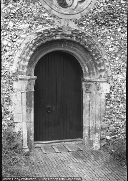 Photo of Bekesbourne, The Norman Doorway, St Peter's Church 1952