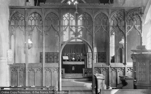 Photo of Belaugh, Church Interior 1921