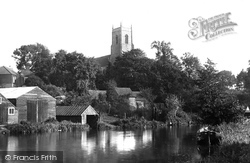 St Peter's Church From The River Bure 1921, Belaugh