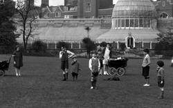 Children Beside The Botanic Gardens Conservatory 1936, Belfast