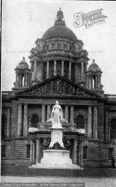 Photo of Belfast, Queen Victoria's Memorial c.1910