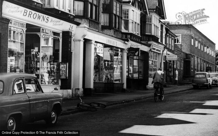 Photo of Belmont, Shops In Station Road c.1960