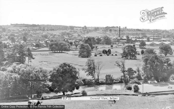 Photo of Belper, General View c.1955