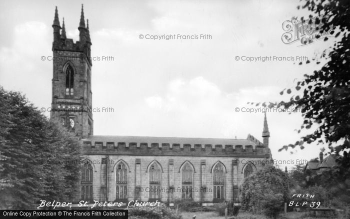 Photo of Belper, St Peter's Church c.1955