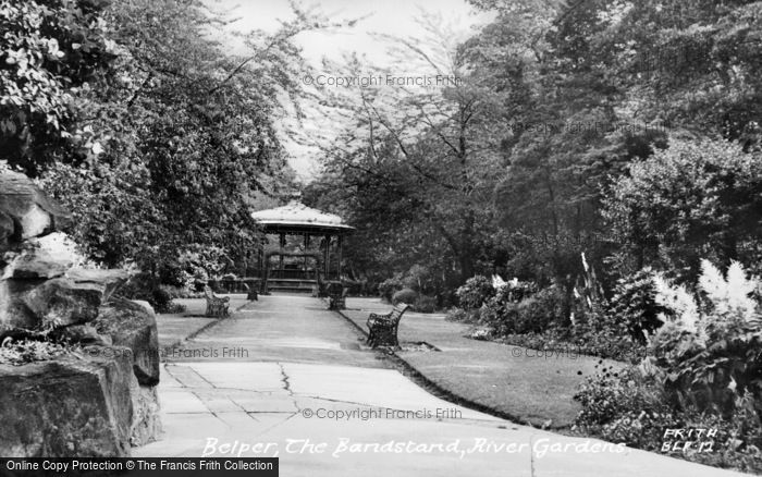 Photo of Belper, The Bandstand, River Gardens c.1950