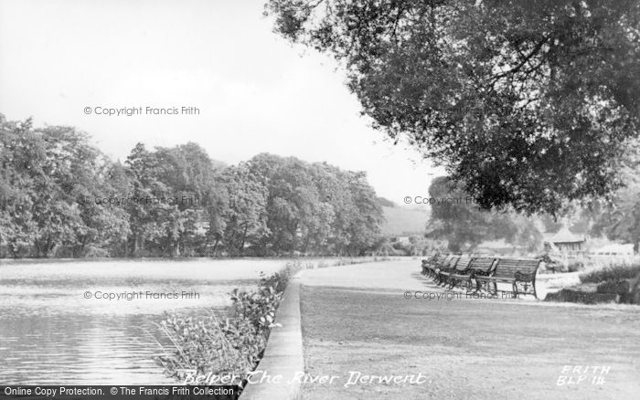 Photo of Belper, The River Derwent c.1950