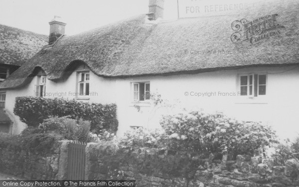 Photo of Belstone, Thatched Cottages c.1960