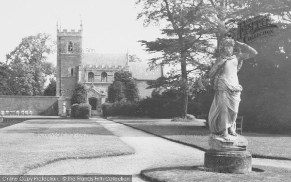 Photo of Belton, House, The Church And Statue c.1955