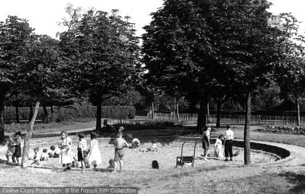 Photo of Belvedere, The Children's Sand Playground c.1955