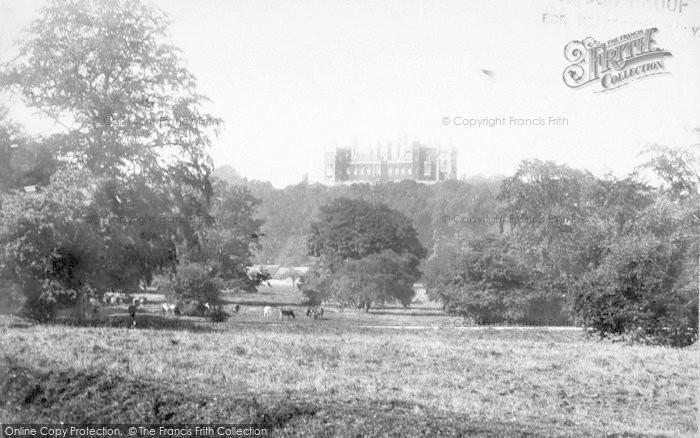 Photo of Belvoir Castle, Bridge And Meadows 1890