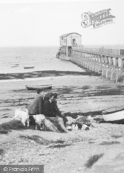 Children By The Lifeboat Pier c.1955, Bembridge