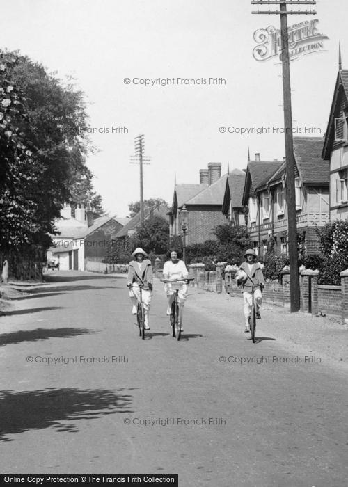 Photo of Bembridge, Ladies Cycling In The Village 1923