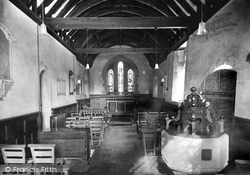 St Andrew's Church, The Interior 1919, Bemerton