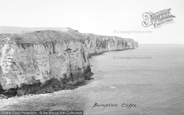 Photo of Bempton, Cliffs c.1955