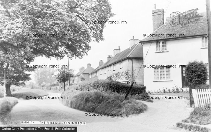 Photo of Benington, The Village c.1960
