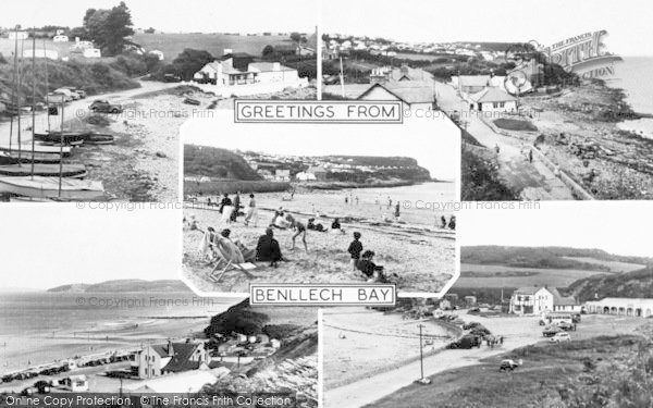 Photo of Benllech Bay, Composite c.1955
