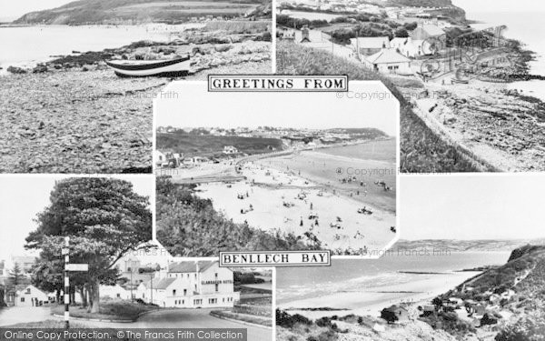 Photo of Benllech Bay, Composite c.1960