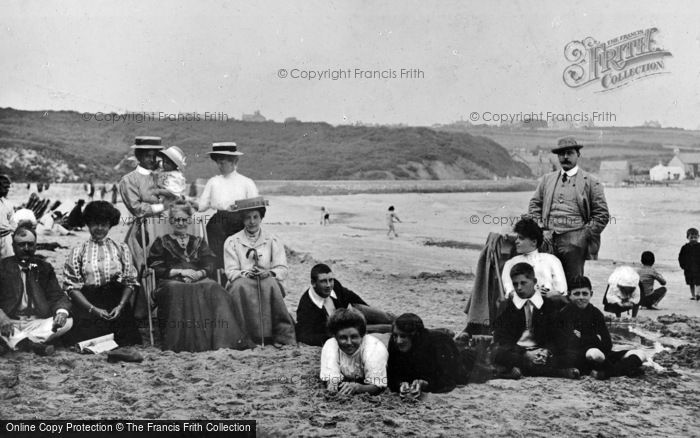 Photo of Benllech Bay, On The Beach c.1900