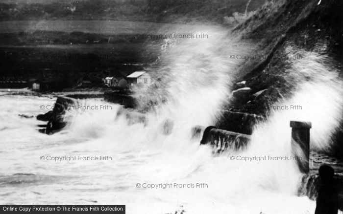 Photo of Benllech Bay, Rough Tide c.1935
