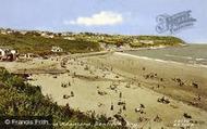 Benllech Bay, The Beach And Cafe c.1955, Benllech