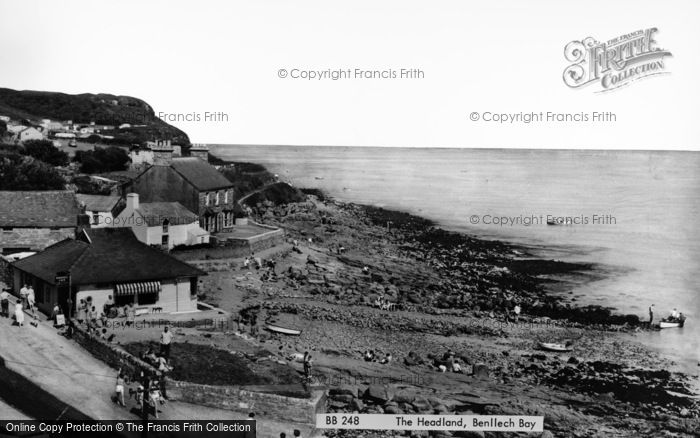 Photo of Benllech Bay, The Headland c.1960