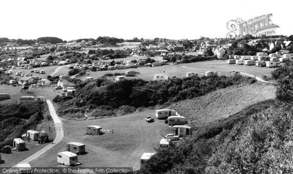 Photo of Benllech Bay, View Of Caravan Sites c.1960