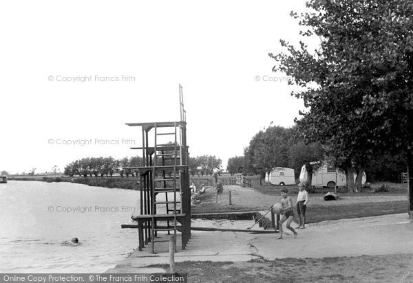 Photo of Benson, Riverside Swimming Place c.1955