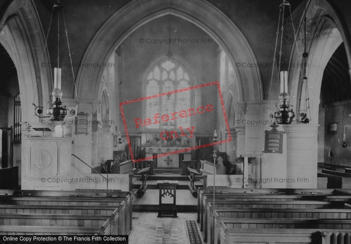 Photo of Bentley, Church Interior 1929