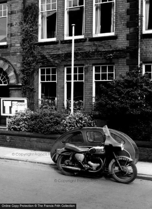 Photo of Bentley, Motorbike And Sidecar c.1970