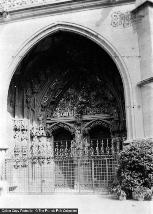 Photo of Berne, The Cathedral Door c.1939