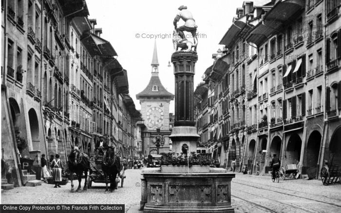 Photo of Berne, The Fountain Of Samson c.1920