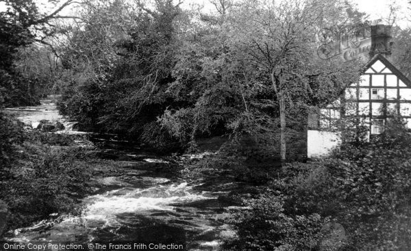 Photo of Berriew, River Rhiew c.1930