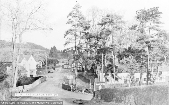 Photo of Berriew, The Village c.1955