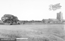 Golf Links And Church c.1960, Berrow