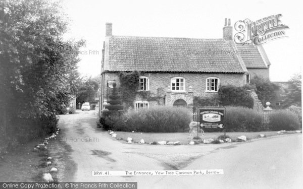 Photo of Berrow, The Entrance, Yew Tree Caravan Park c.1965