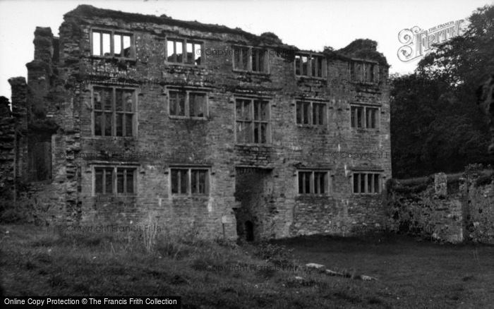 Photo of Berry Pomeroy, Castle, The Ruined 17 C House 1956