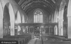 St Mary's Church Interior 1889, Berry Pomeroy