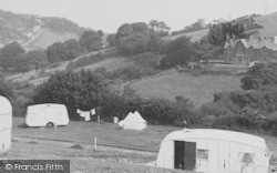 The Rectory And Haggington Hill From The Trailer Park c.1955, Berrynarbor