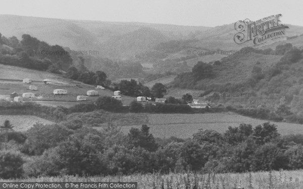 Photo of Berrynarbor, Trailer Park From Rectory Field c.1960