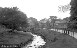The River Clywedog And Road c.1936, Bersham