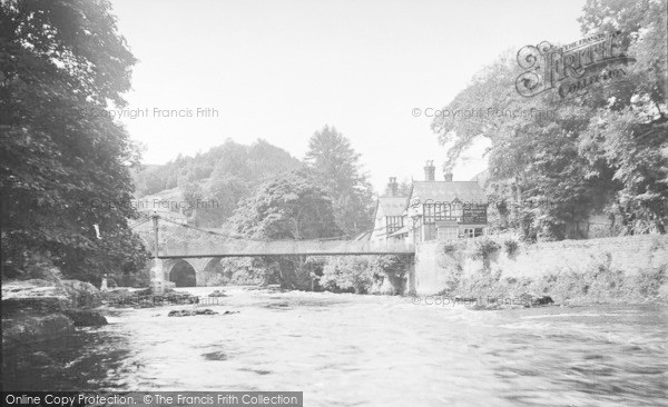 Photo of Berwyn, Chain Bridge Hotel And River 1936