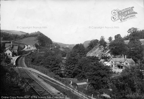 Photo of Berwyn, Station And Chain Bridge Hotel 1896
