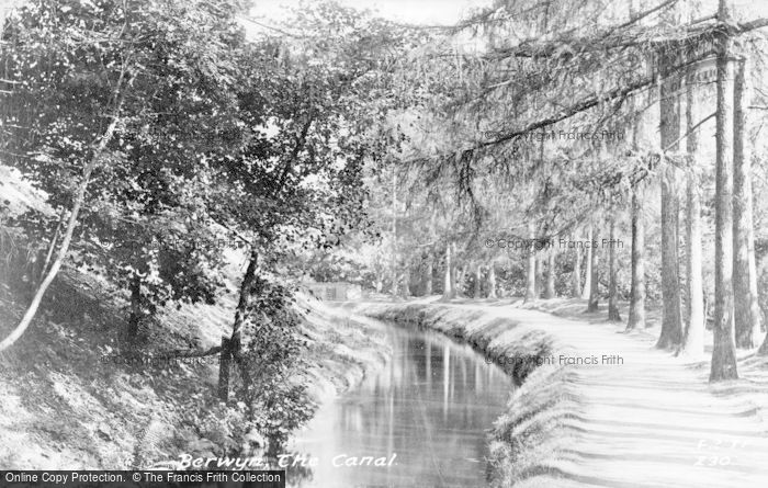 Photo of Berwyn, The Canal c.1900