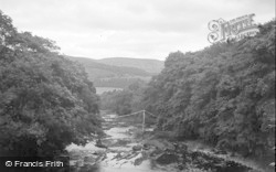 The River And Chain Bridge 1951, Berwyn