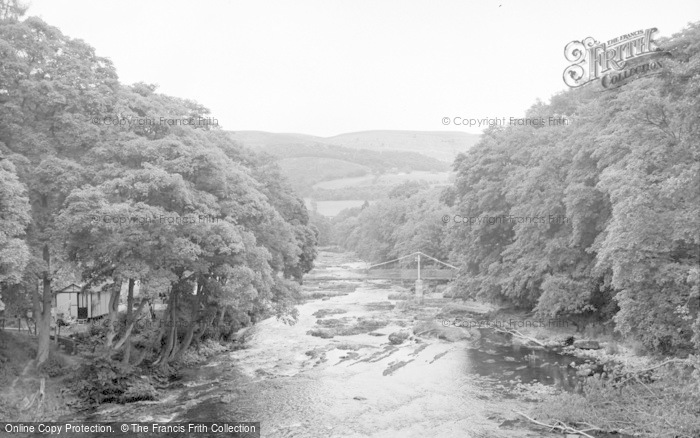 Photo of Berwyn, The River Dee And Chain Bridge 1961