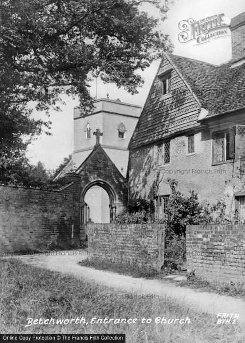 Photo of Betchworth, Entrance To Church c.1939