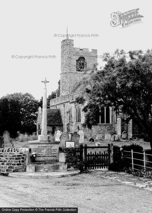 Photo of Bethersden, St Margaret's Church And War Memorial c.1955