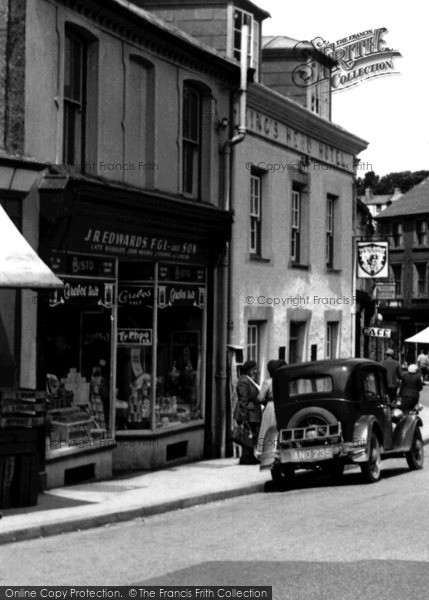 Photo of Bethesda, J. R. Edwards & Son Grocery Shop, High Street c.1955