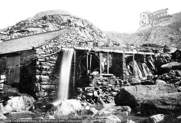Photo of Bethesda, Mill At Ogwen Falls 1890