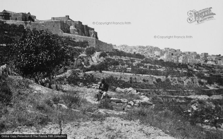 Bethlehem, with Church of the Nativity 1857